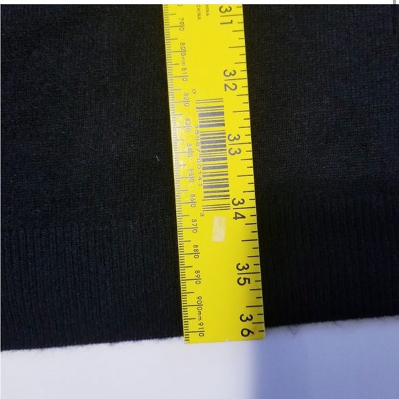 SAKS 5TH AVENUE Black Merino Wool Dress - Picture 3 of 6